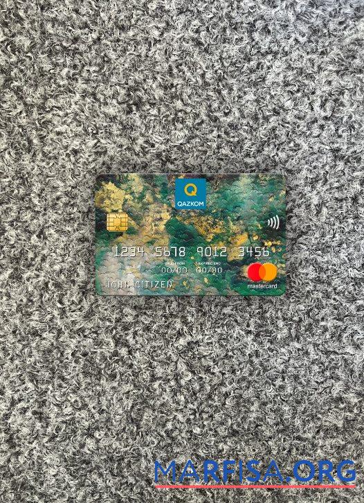 Blank Kazakhstan Qazkom bank JCB bank mastercard photolook front real example